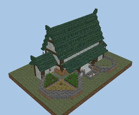 Asian Survival Home Minecraft schematic