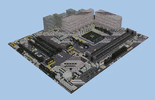 Asus Prime B550 Motherboard Schematic Minecraft schematic preview