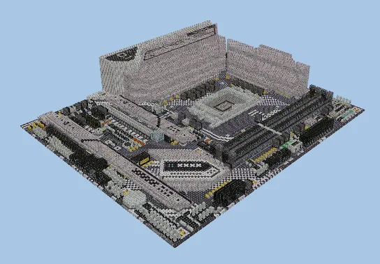 ASUS Prime Z690-A Motherboard Schematic Minecraft schematic preview