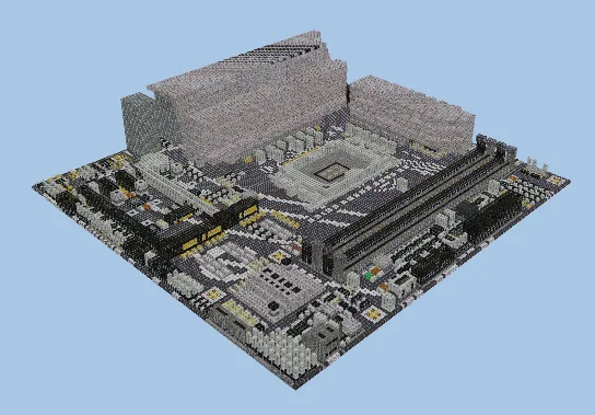 ASUS Prime Z790M-PLUS D4 Motherboard Replica Minecraft schematic preview