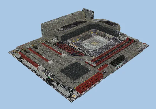 ASUS ROG Maximus VI Formula Motherboard Minecraft schematic preview