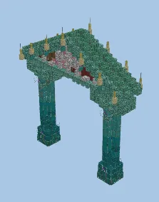 Atlantis Nether Portal Structure Minecraft schematic preview