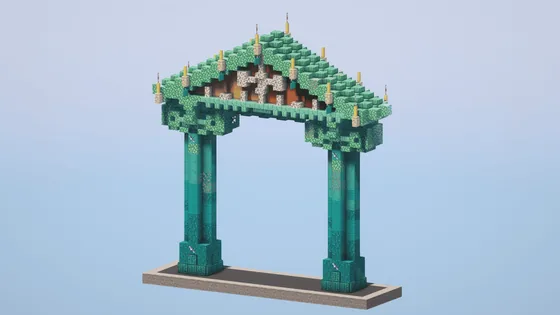 Atlantis Nether Portal Structure Minecraft schematic