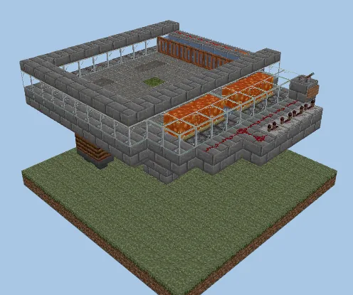 Automated Bone Meal Farm Minecraft schematic preview