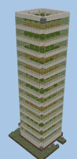 Automated Cactus Farm Minecraft schematic preview