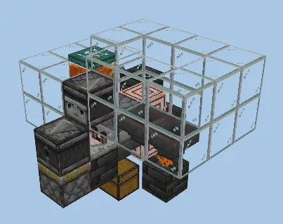 Automated Chicken Farm With Egg Collection Minecraft schematic preview