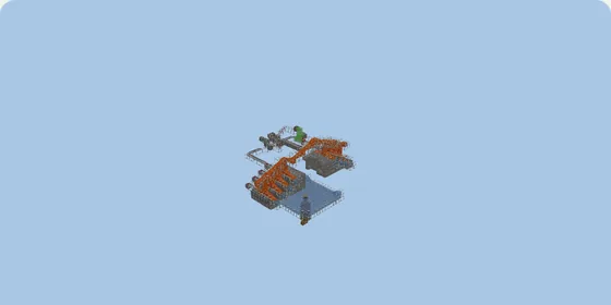 Cobblestone Generator - 2364 Blocks Minecraft schematic