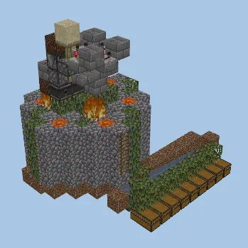 Automated Cobblestone Generator Minecraft schematic preview