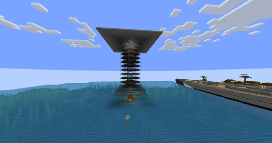 Automated Creeper Farm Minecraft schematic