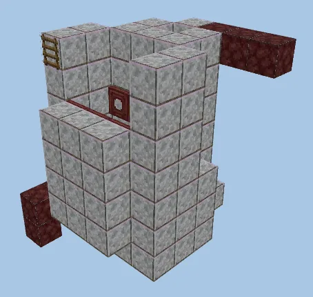 Automated Gold Farm for Minecraft Minecraft schematic