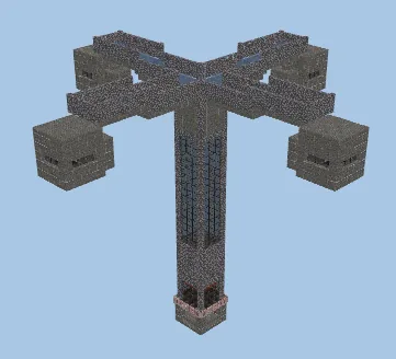 Automated Iron Farm Minecraft schematic