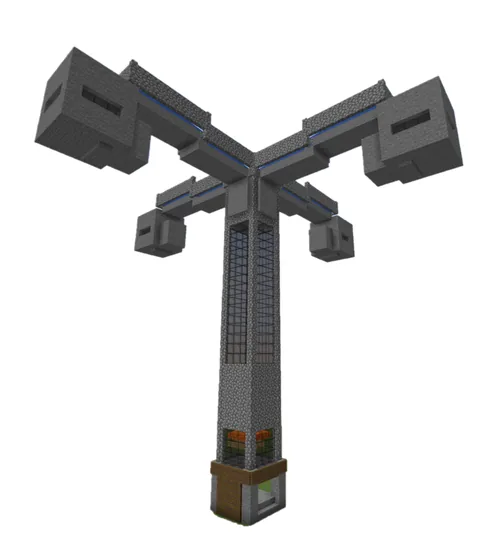 Automated Iron Farm Minecraft schematic