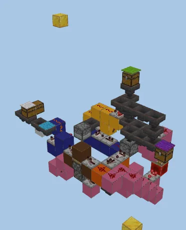 Automated Item Dispenser System Minecraft schematic