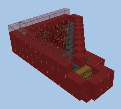 Automated Nether Wart Farming Structure Minecraft schematic preview