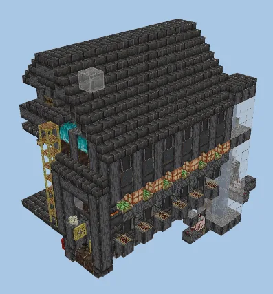Automated Villager Trading Hall Minecraft schematic preview