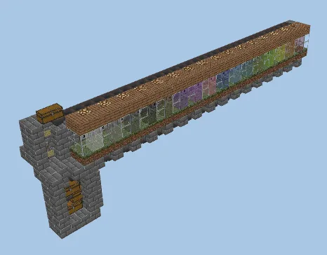 Automated Wool Farm For All Colors Minecraft schematic