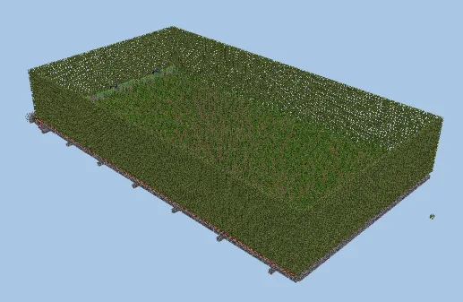Automatic Bamboo Farm Minecraft schematic preview