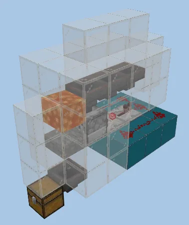Automatic Cooked Chicken Farm Minecraft schematic preview