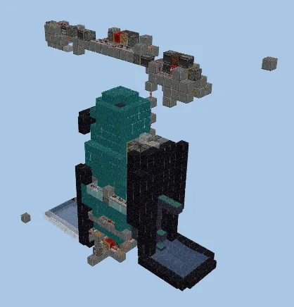 Automatic Fungus Farm Minecraft schematic preview
