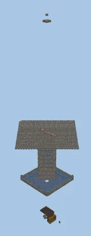 Automatic Mob Farm With Item Sorter Minecraft schematic