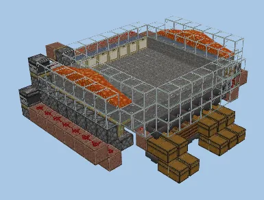 Automatic Moss Block Farm Minecraft schematic