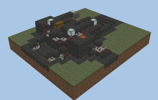 Automatic Moss Farm Minecraft schematic preview