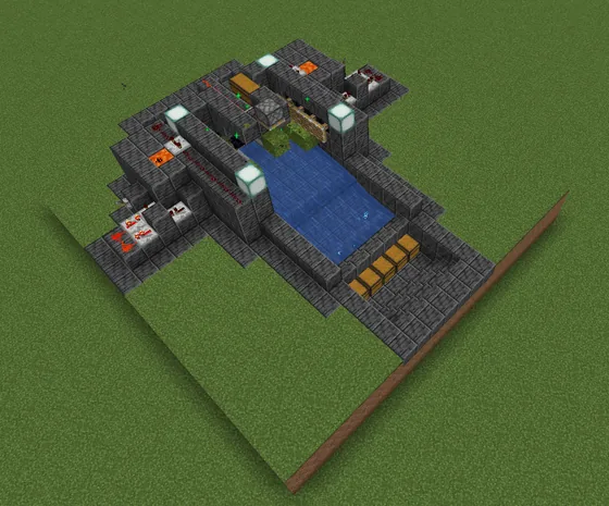 Automatic Moss Farm Minecraft schematic