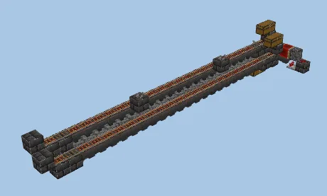 Automatic Smelting and Fueling System Minecraft schematic preview