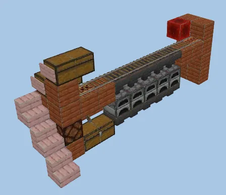Automatic Smelting Station Minecraft schematic
