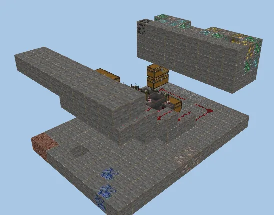 Automatic Strength Potion Brewer Minecraft schematic