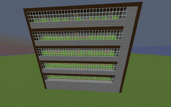 Automatic Sugar Cane Farm Minecraft schematic
