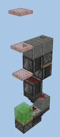Automatic Wardrobe System Minecraft schematic