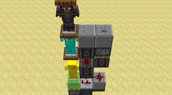 Automatic Wardrobe System Minecraft schematic