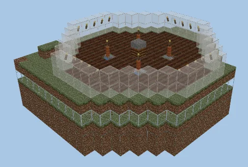 Automatic Wheat Carrot Farm Minecraft schematic preview