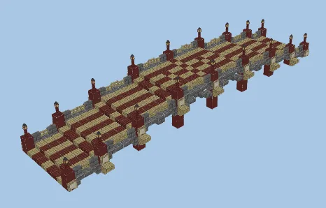Awesome Mega Bridge Structure Minecraft schematic