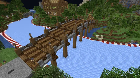 Awesome Mega Bridge Structure Minecraft schematic