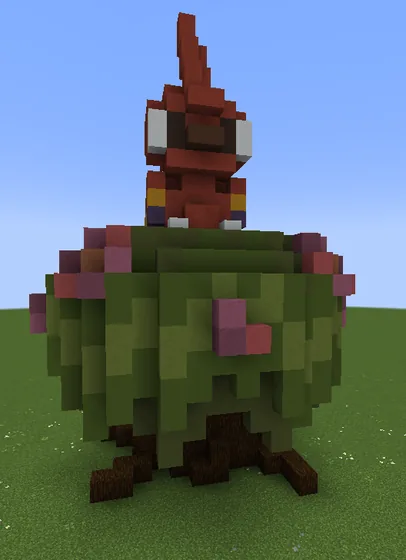 Azalea Bush With Parrot Minecraft schematic