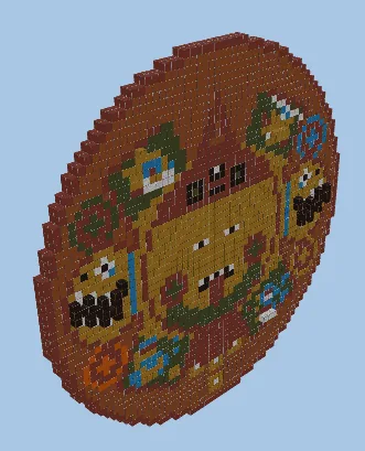 Aztec Calendar Structure Minecraft schematic