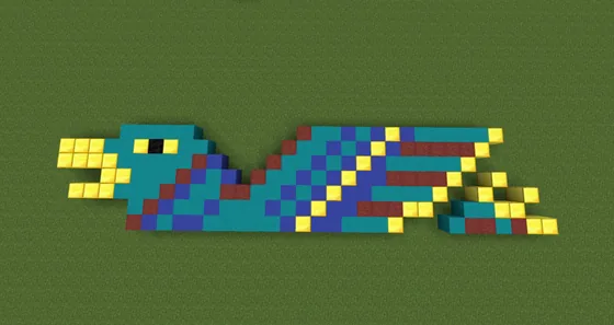 Aztec Eagle Statue Minecraft schematic