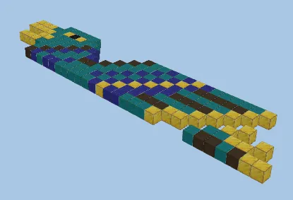 Aztec Eagle Statue Minecraft schematic