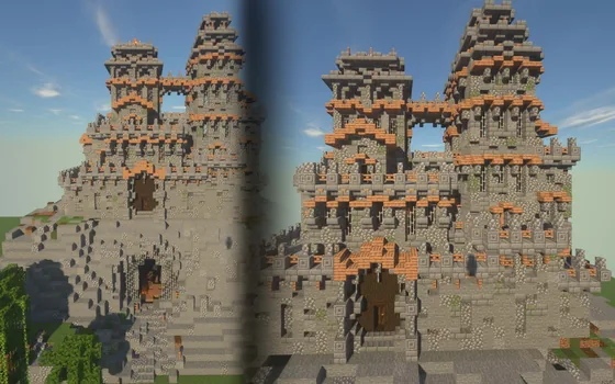 Aztec Hilltop Fortress Minecraft schematic
