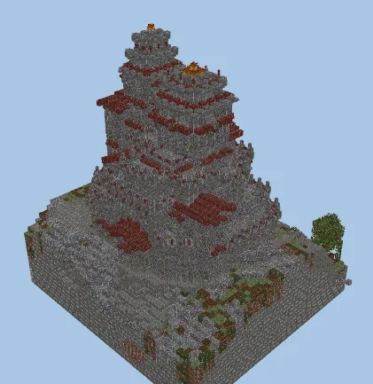 Aztec Hilltop Fortress Minecraft schematic
