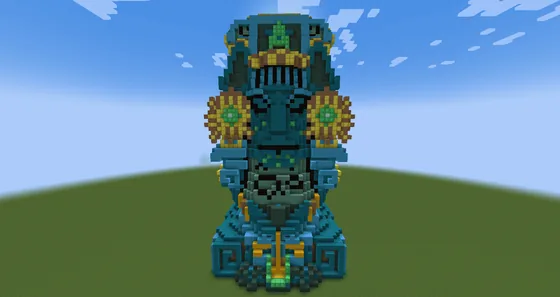 Aztec Statue Blue Minecraft schematic