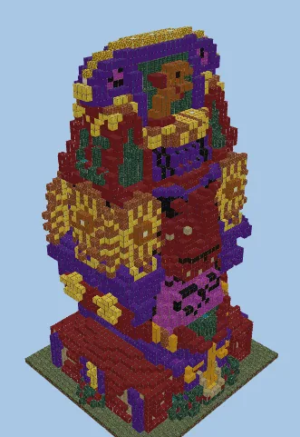 Aztec Statue Design Minecraft schematic