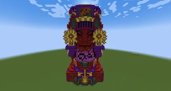 Aztec Statue Design Minecraft schematic