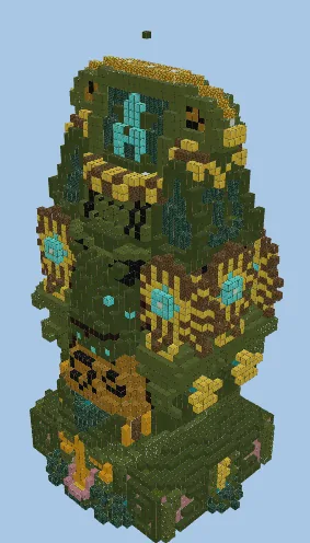Aztec Statue With Color Variants Minecraft schematic preview