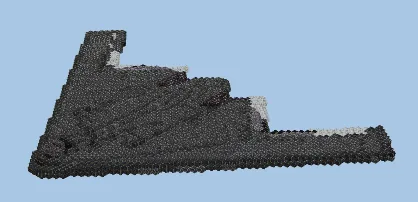 B2 Spirit Stealth Bomber Minecraft schematic