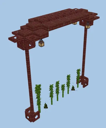 Bamboo Decorative Elements Minecraft schematic
