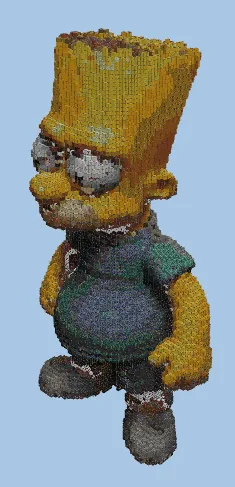 Bart Simpson Minecraft Build Minecraft schematic