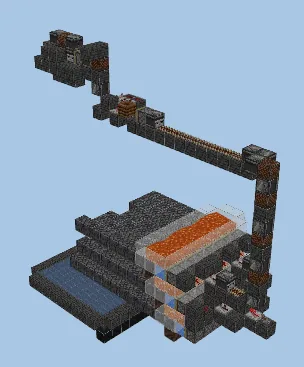 Basalt Generator 8gt Timer Minecraft schematic preview